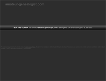 Tablet Screenshot of amateur-genealogist.com